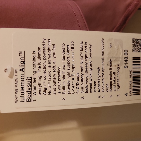 Lululemon Align Bodysuit size 4 NWT - Picture 5 of 7